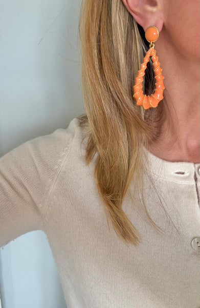 Kenneth Jay Lane Coral Post Earrings