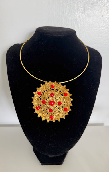 Etruscan Brooch/Pendant on Wire
