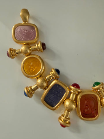 Colorful Intaglio Bracelet
