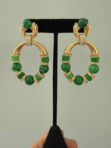 Genuine Jade Post Earrings