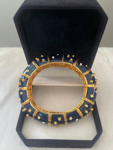 JBK Blue Enamel Bracelet
