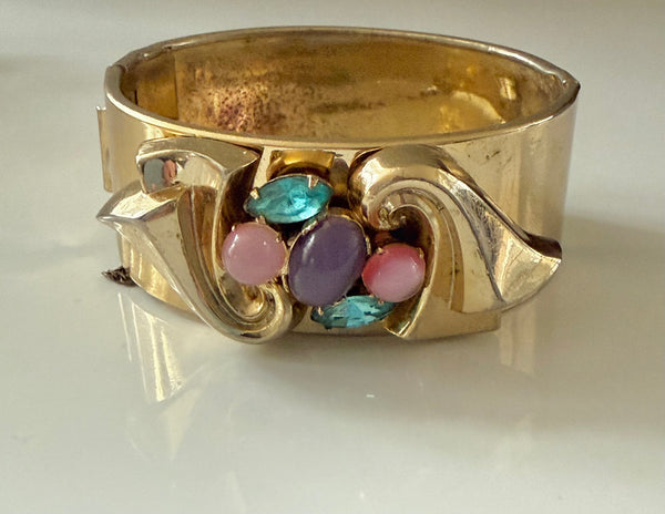 Bracelet with Glass Cabochons