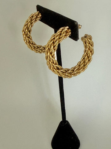 Woven Hoop Earrings