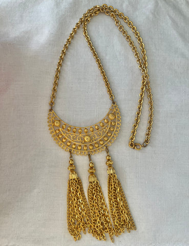 Etruscan Tassel Necklace