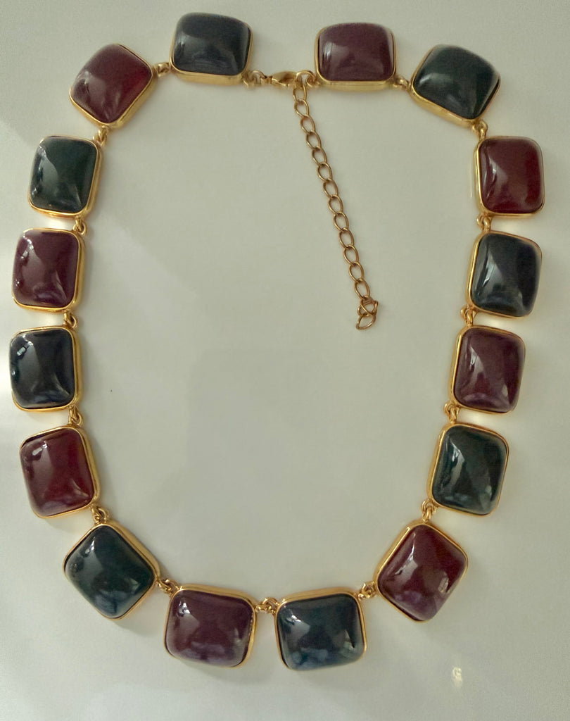 Kenneth Jay Lane Lucite Link Necklace