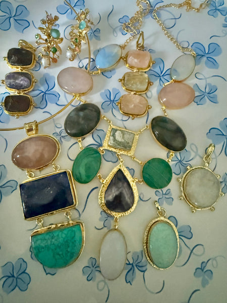 Gemstone Statement Necklace