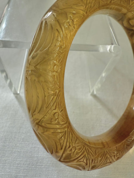 Carved Bakelite Bangle Bracelet