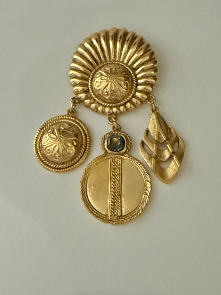 Etruscan Dangle Brooch
