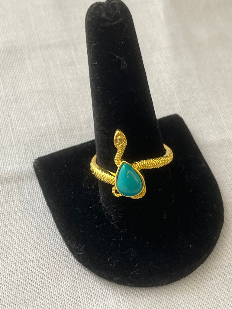 Turquoise Snake Ring