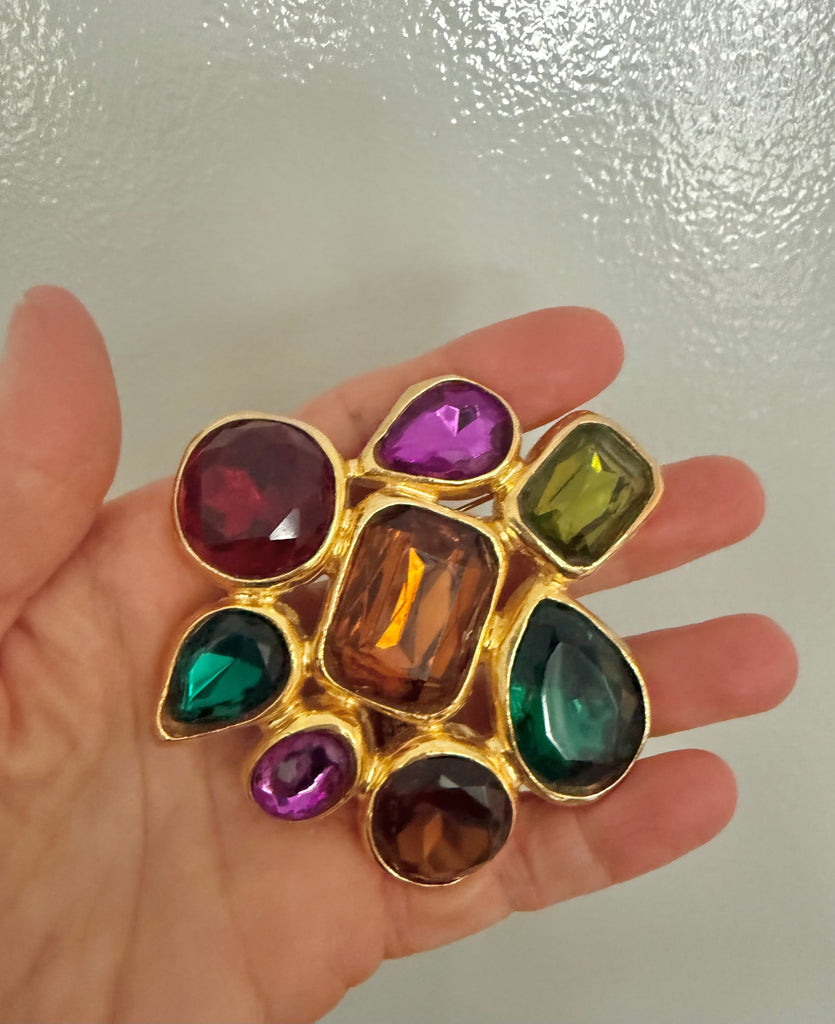 RJ Graziano Large Glass Brooch