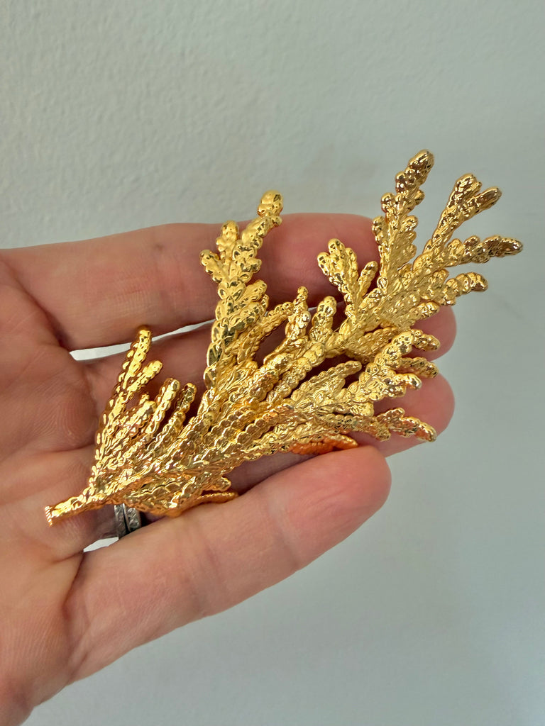 Gold Leaf Brooch