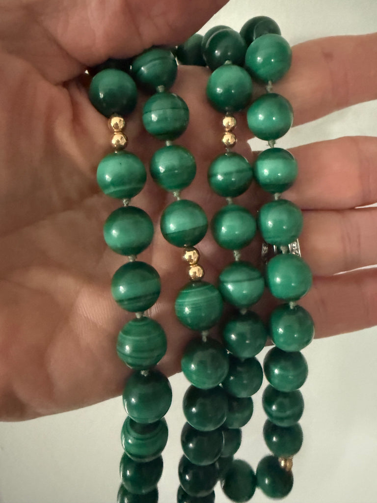 Reserved: Green Beaded Necklace