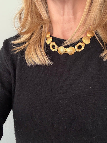 Mimi Di N Shell Bamboo Link Necklace
