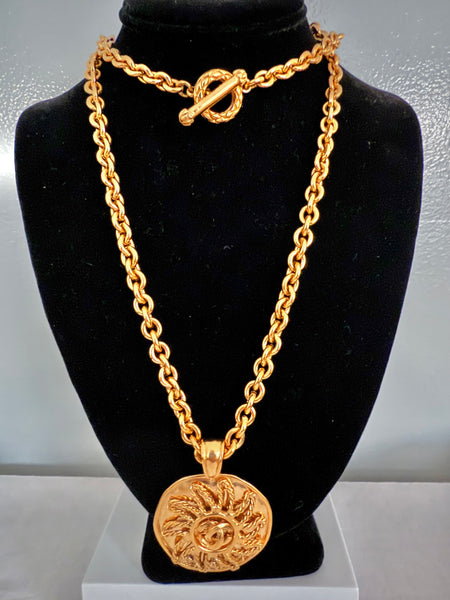 Chanel Sun Pendant Necklace