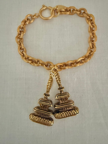 Chanel Double Pagoda Charm Bracelet