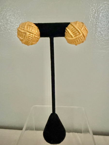 Givenchy Matte Gold Post Earrings