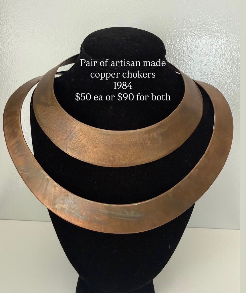 Pair of Copper Chokers