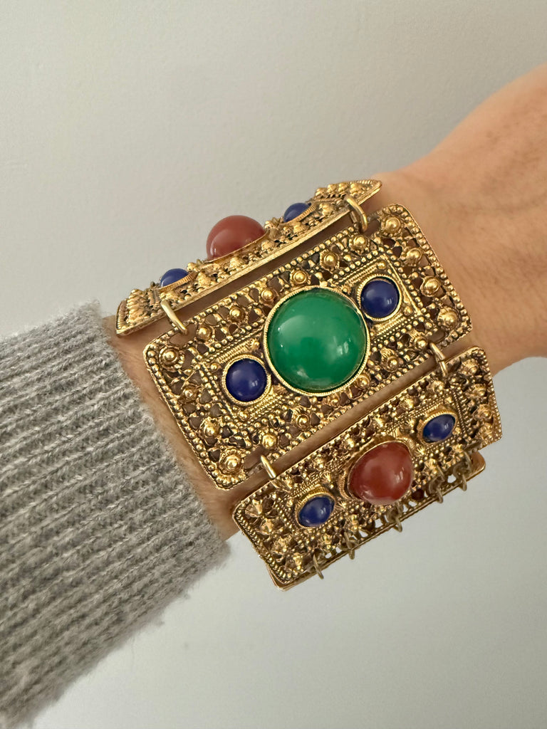 Etruscan Cabochon Bracelet