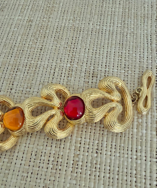 Givenchy Multi Colored Cabochon Bracelet