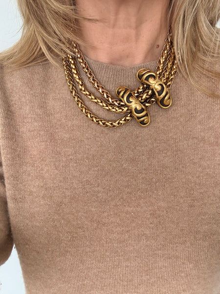 Dominique Aurientis Wooden Slide Necklace