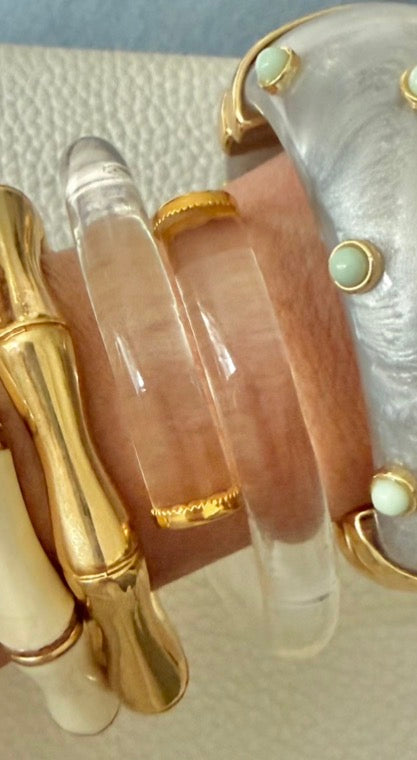 Reserved: Lucite Bangle Bracelet