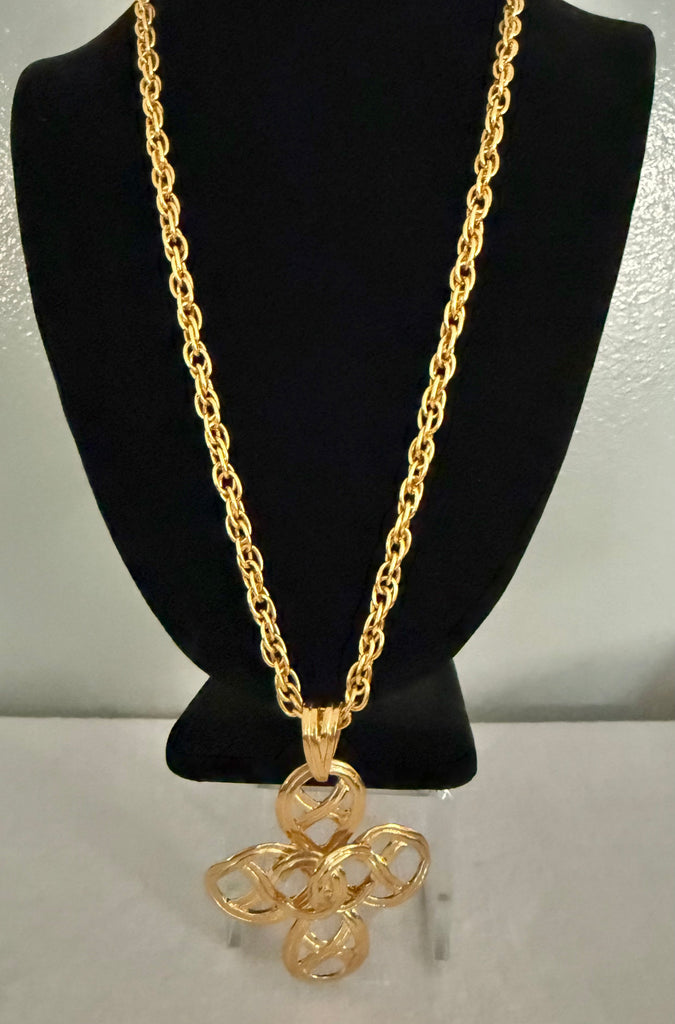 Chanel Cross Pendant Necklace