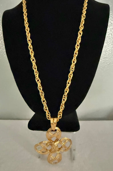 Chanel Cross Pendant Necklace