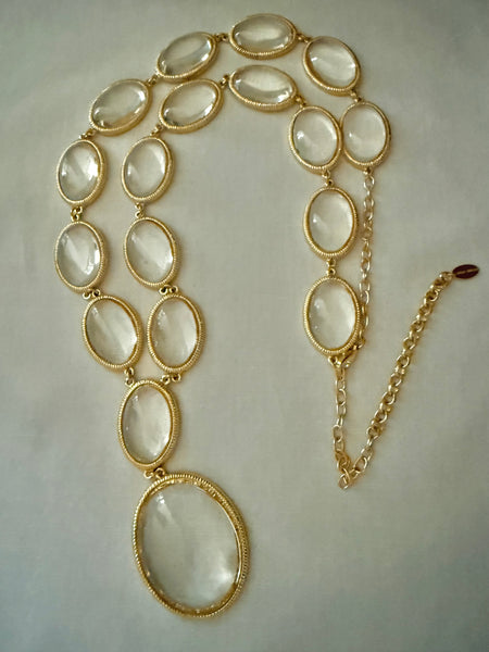Contemporary Lucite Statement Necklace
