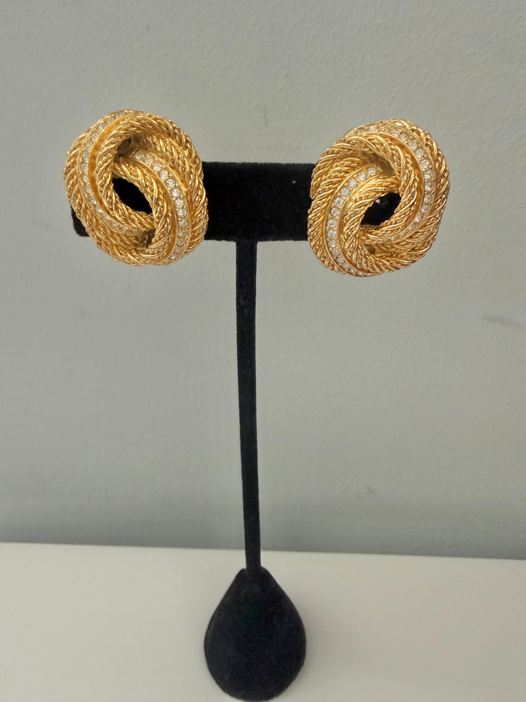 Reserved: Dior Clip On Earrings