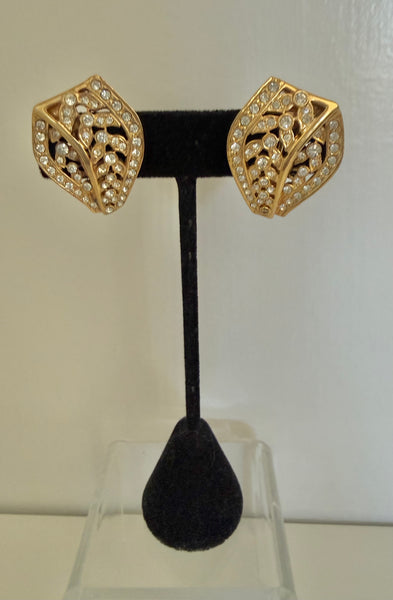 Rhinestone Clip On/Screw Back Earrings