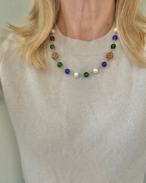 Chanel Pearl Gripoix Knot Necklace