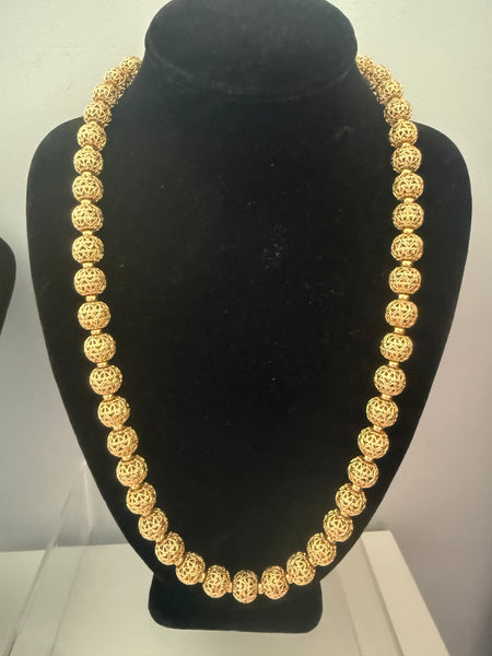 Monet Etruscan Beaded Necklace