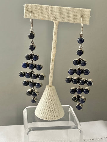 Sterling & Lapis Dangle Earrings