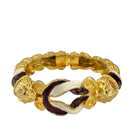 Kenneth Jay Lane Hand Enameled Bracelet