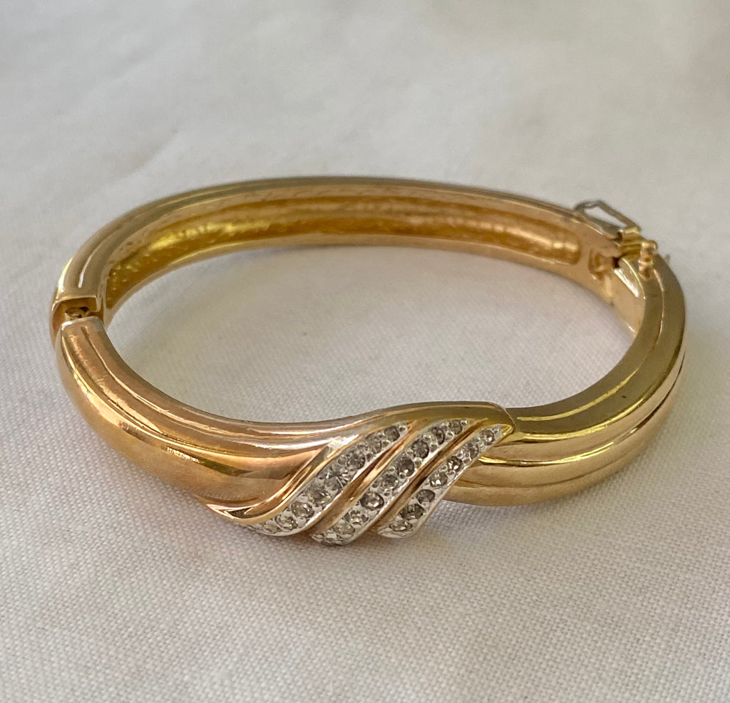 Panetta Gold Plated Rhinestone Bracelet